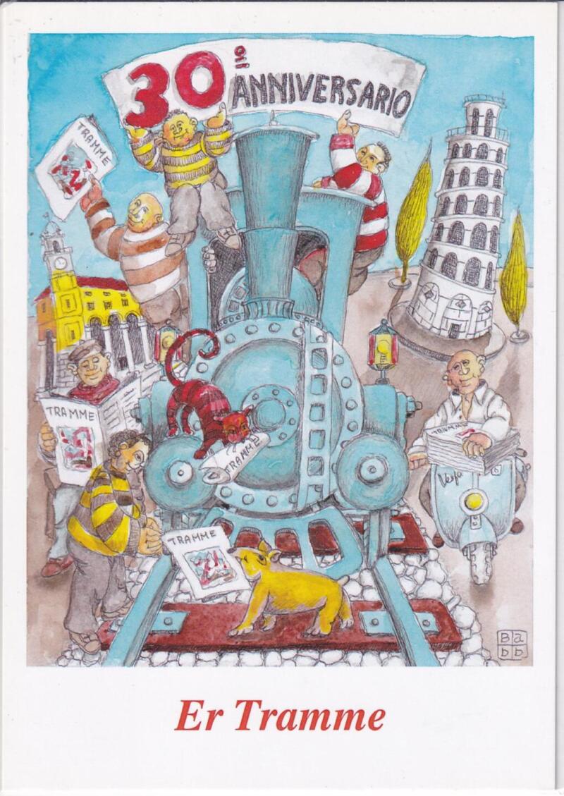 Cartolina Pisa Serie Er Tramme 30esimo anniversario di Fondazione