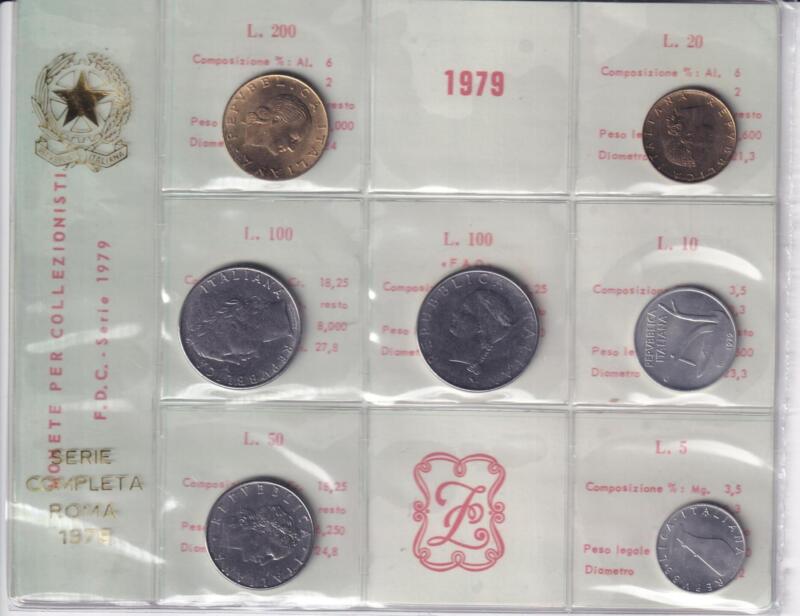 Monete Italia – Serie non ufficiale di monete a corso legale 1979