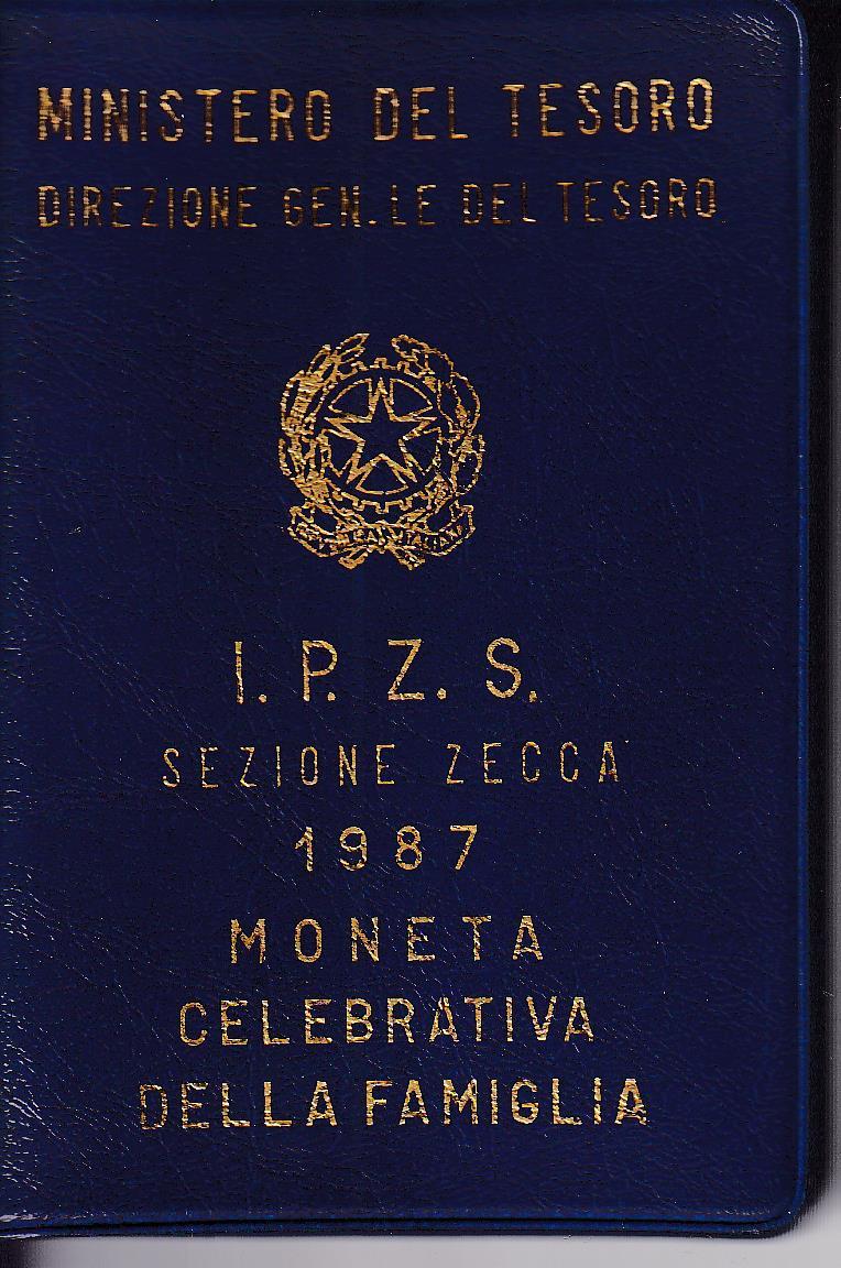 Moneta Italia Famiglia Lire 500 Anno 1987