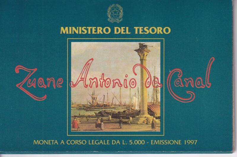 Moneta Italia  Anno 1997 Canaletto