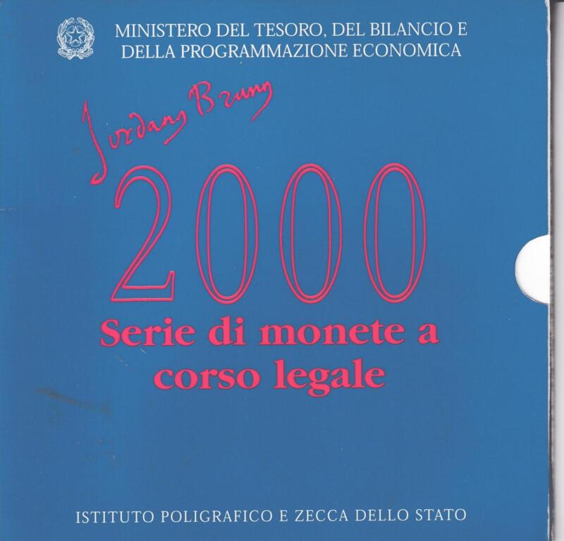 Monete Italia – Serie di monete a corso legale 2000 Giordano Bruno