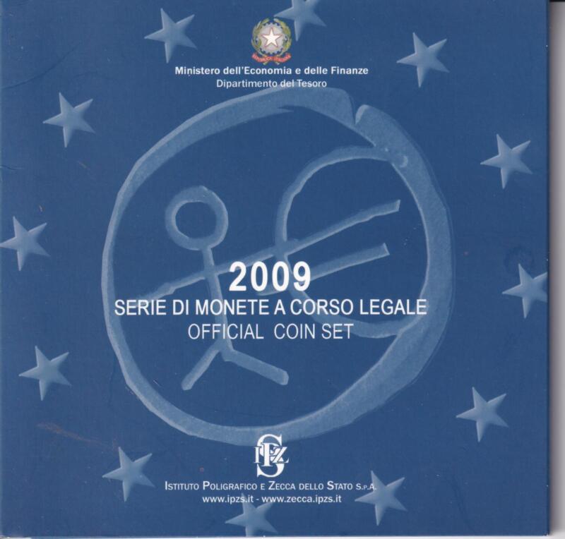 Monete Italia - Serie di monete a corso legale 2009 con moneta commemorativa da 2 euro