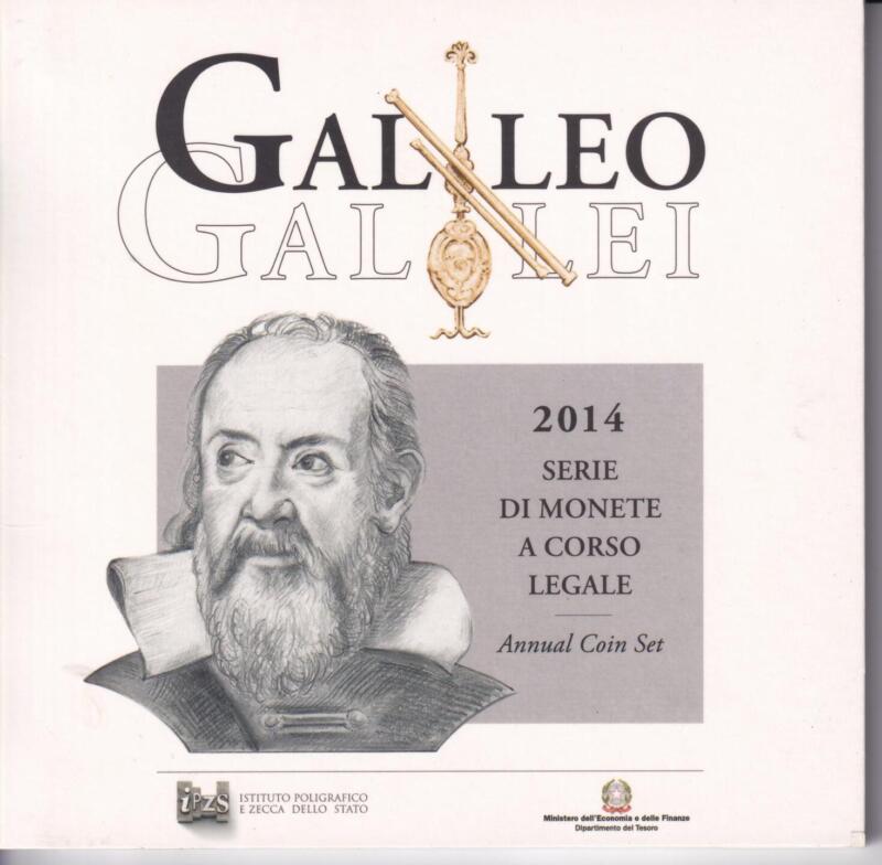 Monete Italia - Serie di monete a corso legale 2014 Galileo Galilei