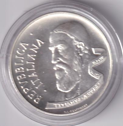 Monete Italia Anno 1990 Lire 500 Tiziano Argento