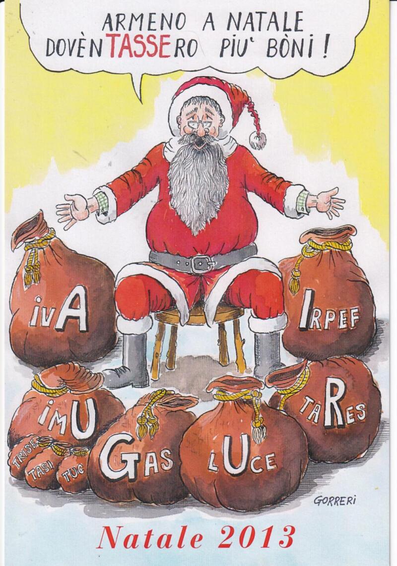 Cartolina Pisa Serie Er Tramme Natale 2013 - con Sonetto Lettera a Babbo Natale di Fulvio Sodi