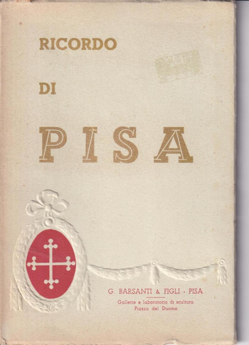 Serie di 18 Cartoline a libro con immagini di Pisa 'Ricordo di Pisa' G. Barsanti e Figli