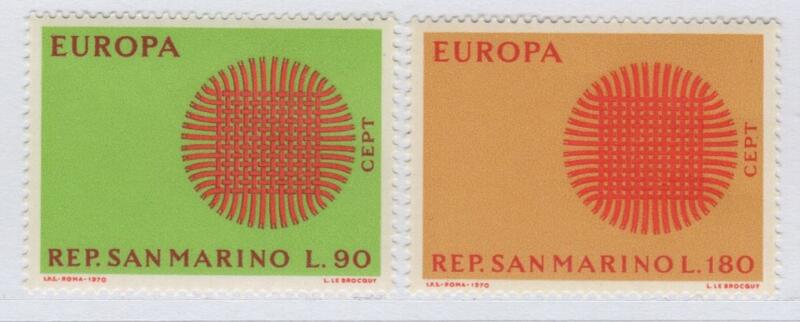 Francobolli San Marino Anno 1970 Europa