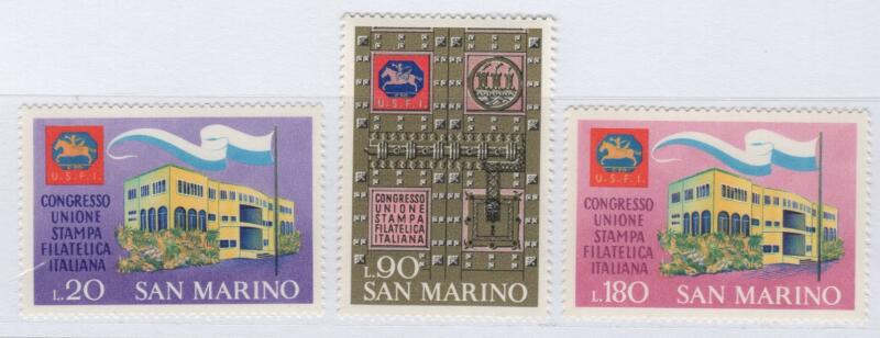 Francobolli San Marino Anno 1971 Congresso dell'Unione Stampa Filatelica Italiana