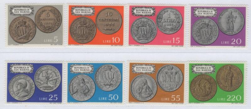 Francobolli San Marino Anno 1972 Ripresa della monetazione