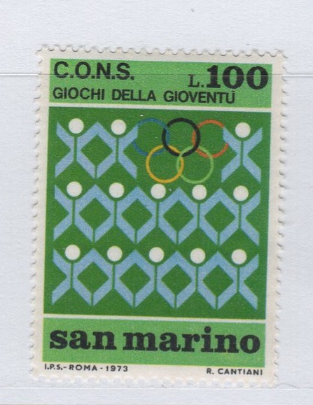 Francobollo San Marino Anno 1973 Giochi della Gioventù