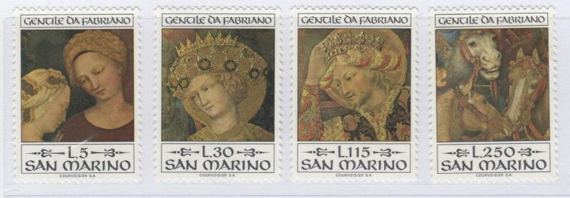 Francobolli San Marino Anno 1973 Sesto centenario della nascita di Gentile da Fabriano