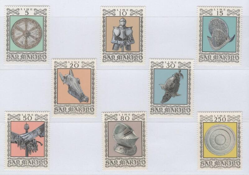 Francobolli San Marino Anno 1974 Armature e armi antiche