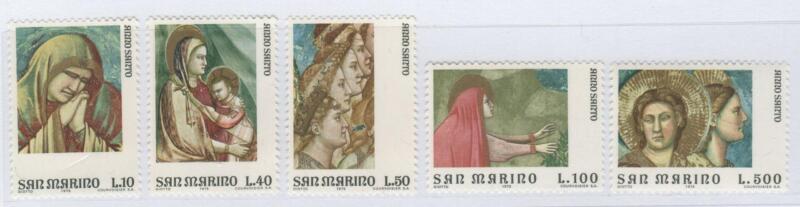 Francobolli San Marino Anno 1975 Europa Particolari del dipinto del Guercino