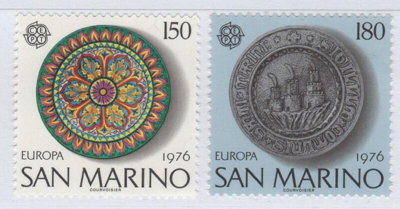 Francobolli San Marino Anno 1976 Europa Attività artigianali