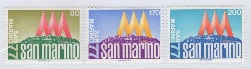 Francobolli San Marino Anno 1977 Manifestazioni filateliche SAN MARINO 77