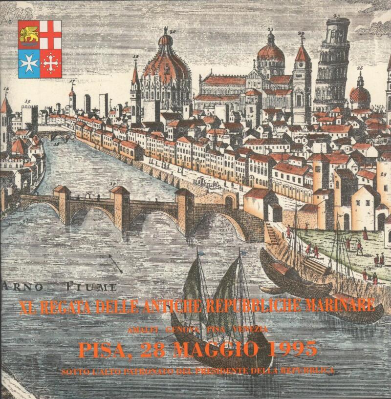 Brochure XL Regata delle Antiche Repubbliche Marinare Pisa 28 maggio 1995