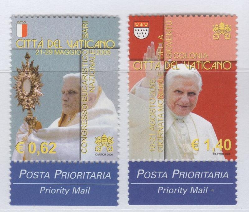 Francobolli Vaticano Anno 2006 I viaggi nel mondo di Benedetto XVI