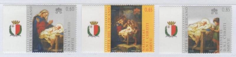 Francobolli Vaticano Anno 2007 Natale - Emissione congiunta con Malta