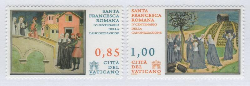 Francobolli Vaticano Anno 2009 Quarto centenario della Canonizzazione di Santa Francesca Romana