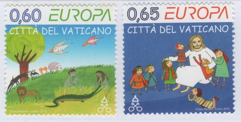 Francobolli Vaticano  Anno 2010  Europa Libri per l'infanzia