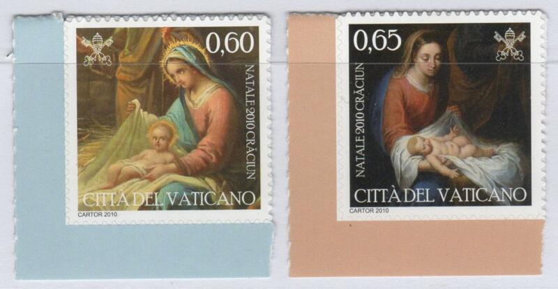 Francobolli Vaticano Anno 2010 Natale Autoadesivi