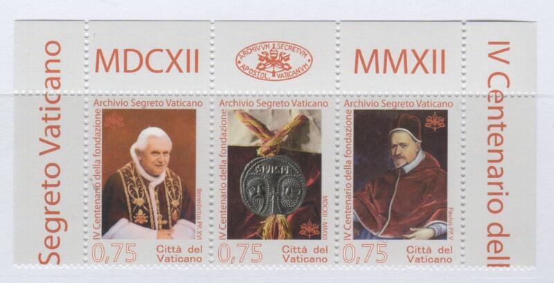 Francobolli Vaticano Anno 2012 Quarto centenario della fondazione dell'Archivio Segreto Vaticano