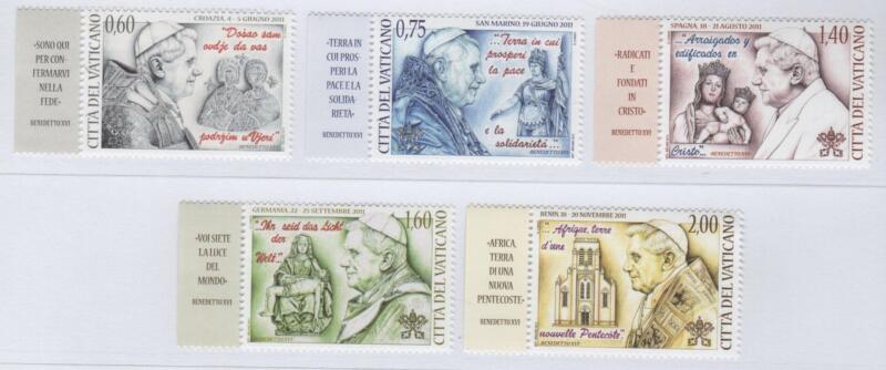 Francobolli Vaticano Anno 2012 I viaggi nel mondo di Benedetto XVI