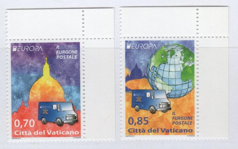 Francobolli Vaticano Anno 2013 Europa Veicoli postali