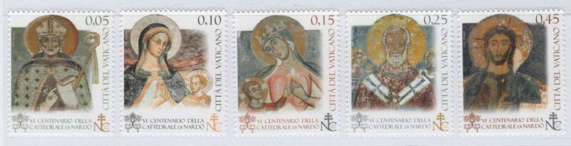 Francobolli Vaticano Anno 2013 Sesto centenario della Cattedrale Santa Maria di Nardò