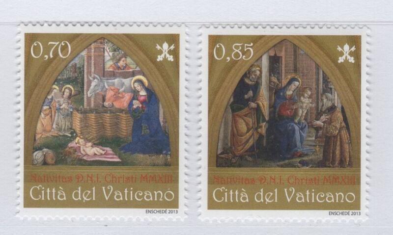 Francobolli Vaticano Anno 2013 Natale - Emissione congiunta con Aland