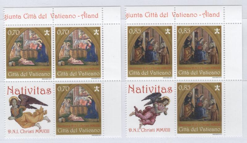 Francobolli Vaticano Anno 2013 Natale - Emissione congiunta con Aland