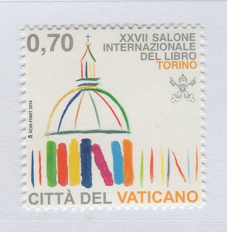 Francobollo Vaticano Anno 2014 27esimo Salone Internazionale del Libro Torino