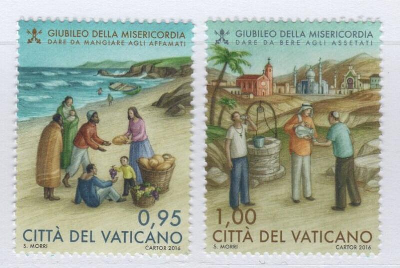 Francobolli Vaticano Anno 2016 Giubileo straordinario della Misericordia