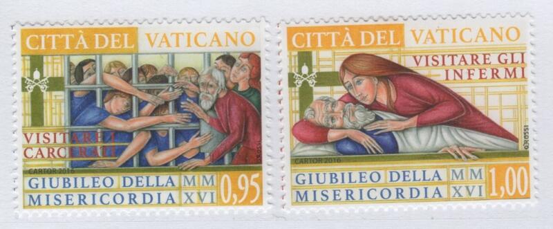 Francobolli Vaticano Anno 2016 Giubileo straordinario della Misericordia