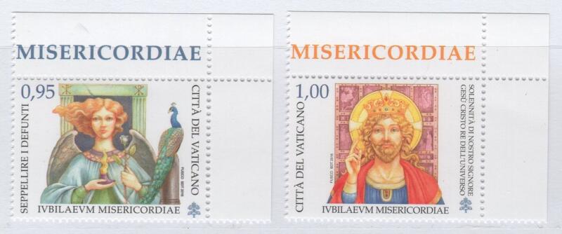 Francobolli Vaticano Anno 2016 Giubileo straordinario della Misericordia