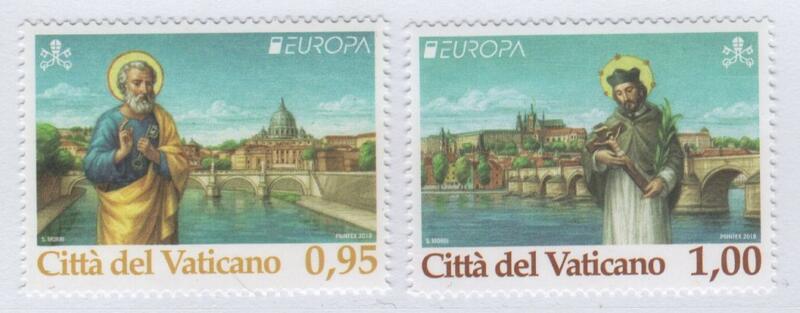 Francobolli Vaticano Anno 2018 Europa Ponti