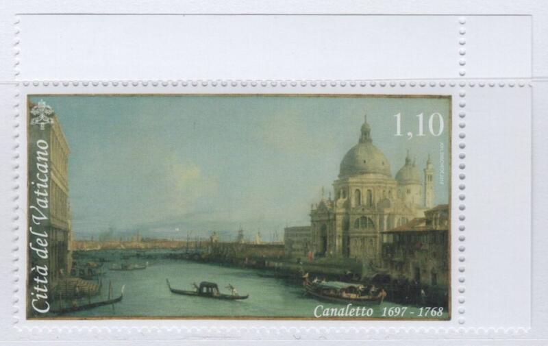 Francobollo Vaticano Anno 2018 Grandi pittori veneziani 250esimo anniversario della morte del Canaletto