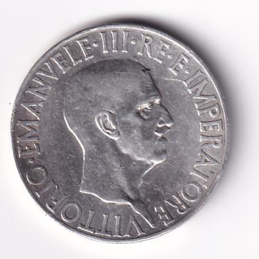 Moneta Regno d'Italia VITTORIO EMANUELE III RE E IMPERATORE - ITALIA 1936 XIV L.10