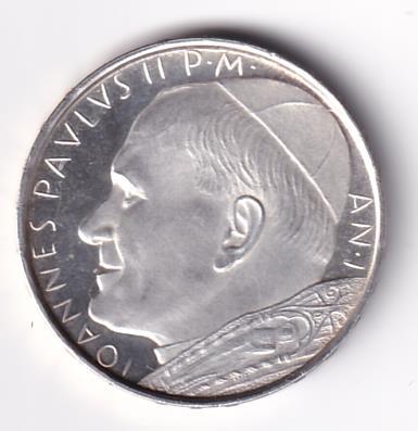 Moneta Stato Della Città del Vaticano Lire 500 IOANNES PAVLVS II P.M. AN. I
