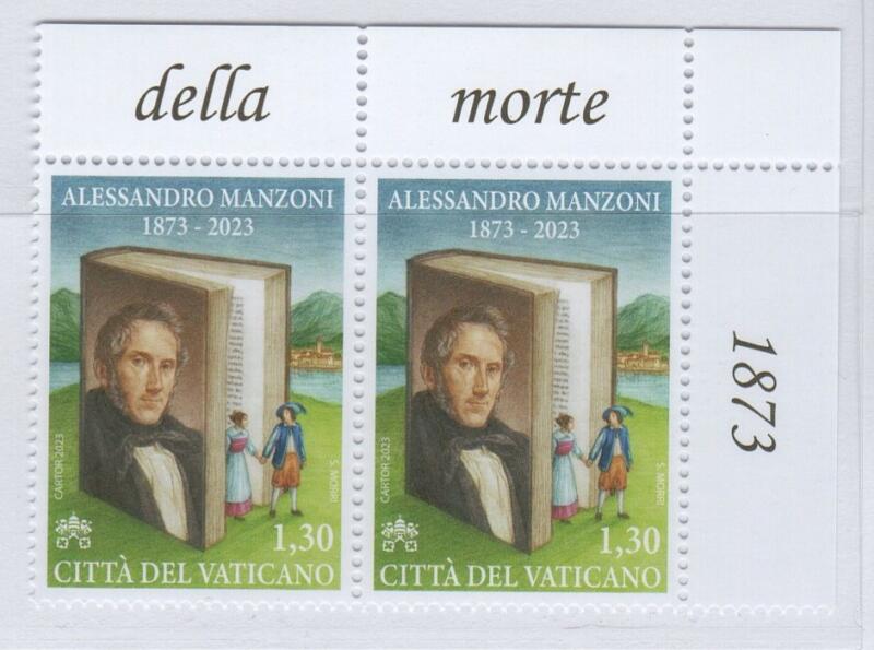 Francobollo Vaticano Anno 2023 150esimo anniversario della morte di Alessandro Manzoni