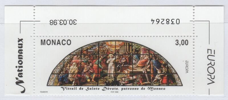 Francobollo Monaco Anno 1998 Europa Festival e feste nazionali Prima serie