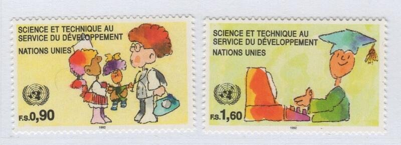 Francobolli Nazioni Unite - ONU Ufficio di Ginevra Anno 1992 Scienza e tecnologia a servizio dello sviluppo