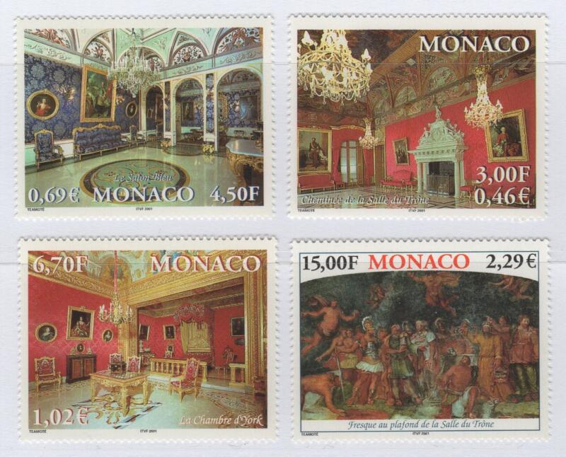 Francobolli Monaco Anno 2001 Palazzo di Monaco