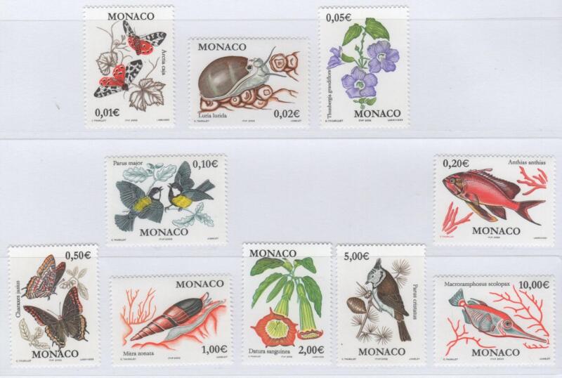 Francobolli Monaco Anno 2002 Natura