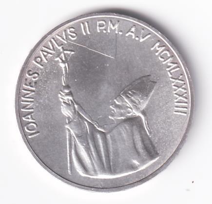 Moneta Stato Della Città del Vaticano Lire 1000 IONNES PAVLVS II P.M. A.V MCMLXXXIII