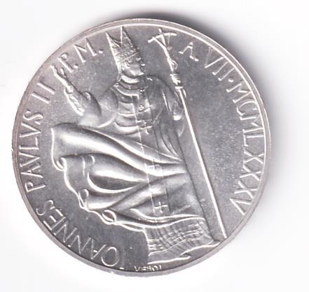 Moneta Stato Della Città del Vaticano Lire 1000 IONNES PAVLVS II P.M. A. VII MCMLXXXV