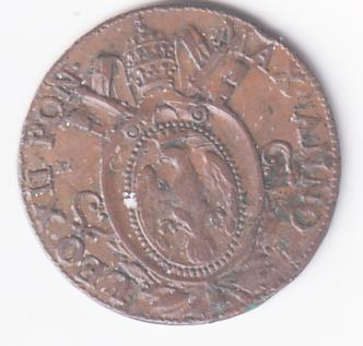 Moneta Stato Pontificio Anno 1824 Mezzo Baiocco Romano LEO XII PON. MAX ANNO I