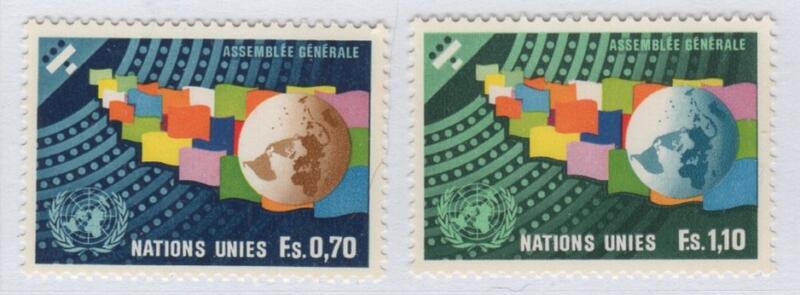 Francobolli Nazioni Unite - ONU Ufficio di Ginevra Anno 1978 Assemblea Generale delle Nazioni Unite