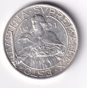 Moneta IUSTITIA. SUPREMA. LEX. ESTO 1931 - REPUBBLICA. DI. S. MARINO LIRE 10 R.