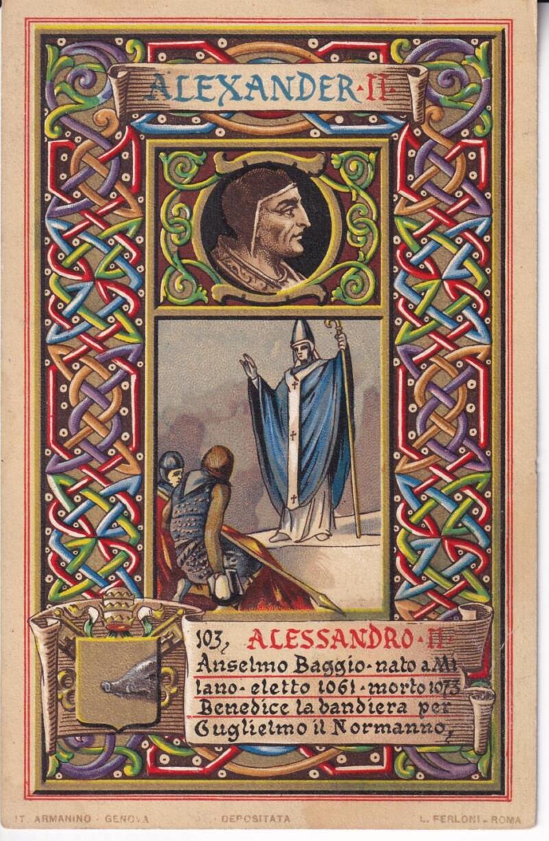 Cartolina d'epoca Serie dedicata a Sua Santità Papa Pio X e da Lui Benedetta Roma ottobre 1903 - 103 Alessandro II